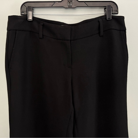 ANN TAYLOR LOFT Marisa Mid-Rise Black Wide Leg Trousers Size 10 - Picture 4 of 11